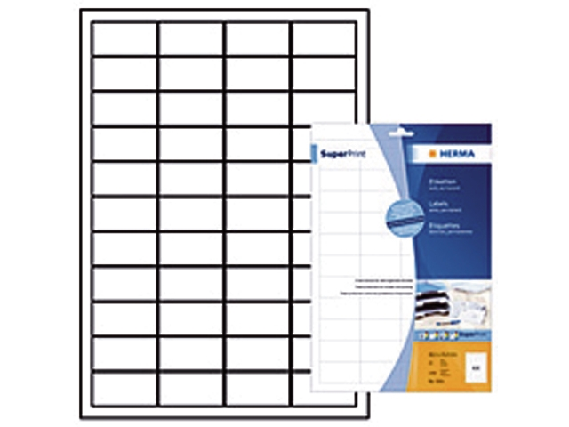 etiket herma superprint 5051 48.3x25.4mm wit