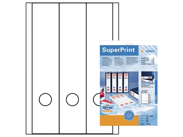 etiket herma superprint 5135 297x61.mm wit