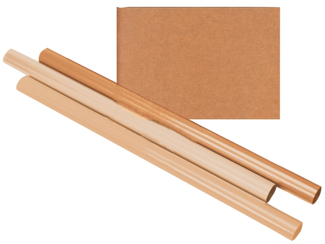 inpakpapier kraft gestreept 70gr 100cmx5m op