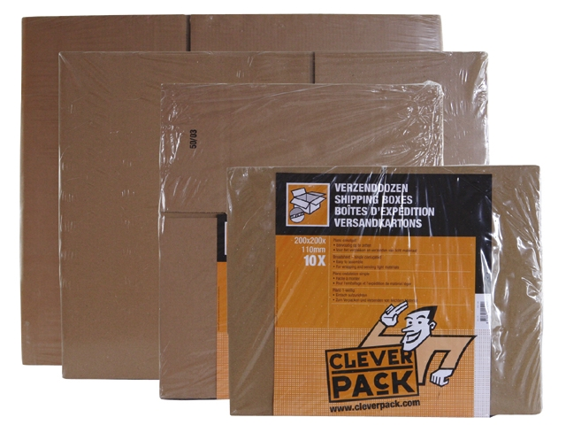 verzenddoos cleverpack enkelgolf 305x220x250m