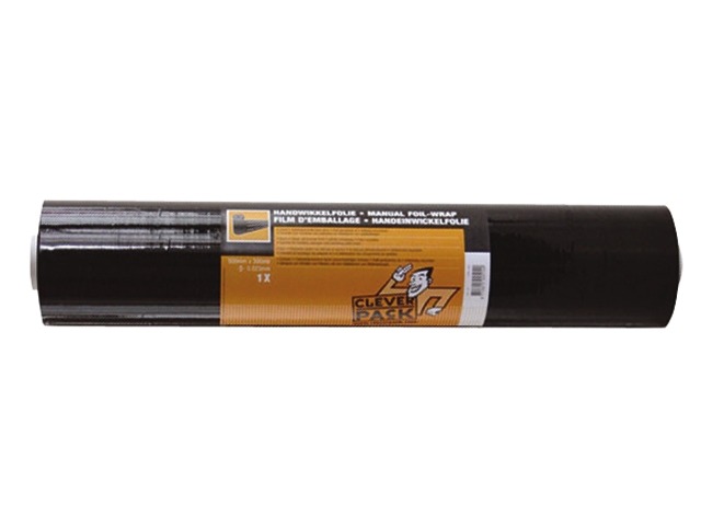 Wikkelfolie 500mm/300m 23mu zwart