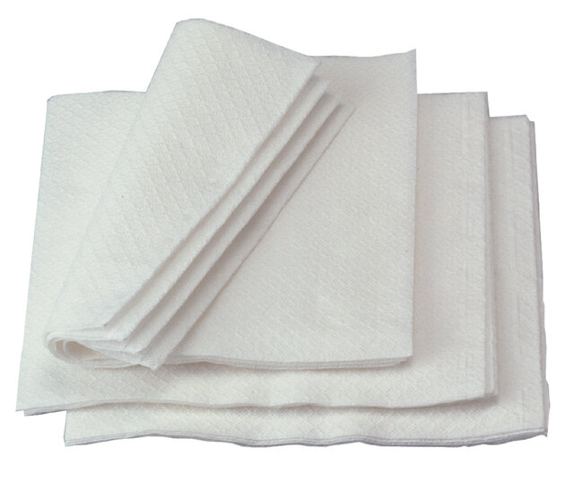 Servet 1-laags 33x33cm wit (500)