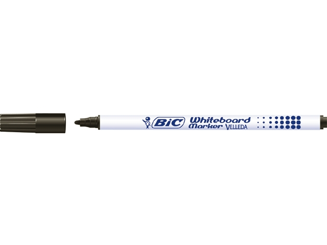 viltstift bic 1721 whiteboard rond 1mm zwart