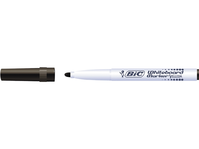 Bic whiteboardstift rond 2mm zwart