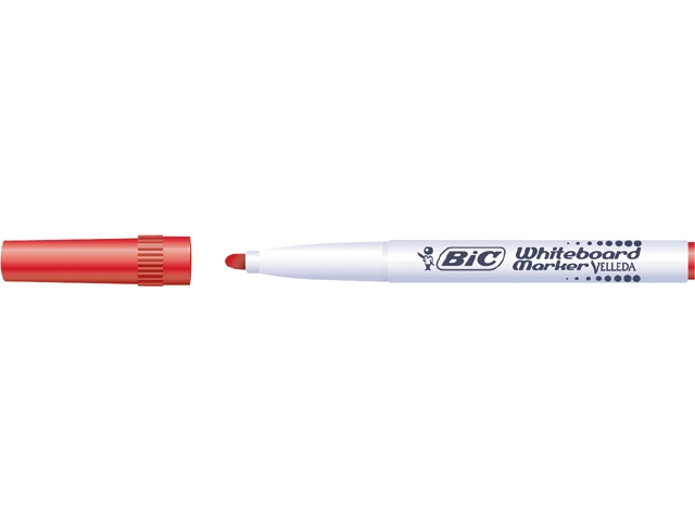 Bic 1741 whiteboardstift 2mm   rood