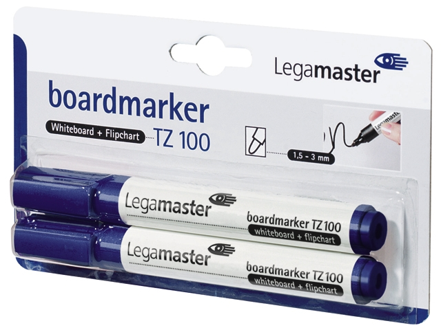 viltstift lega tz100 whiteboard rond 2mm blau