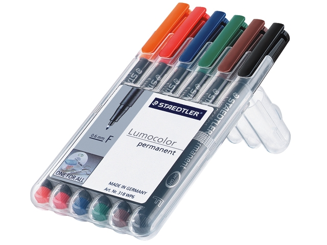 viltstift staedtler ohp lumocolor f 318 wp6