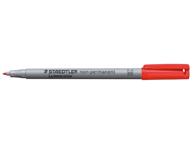 Overheadviltstift afwasb rood