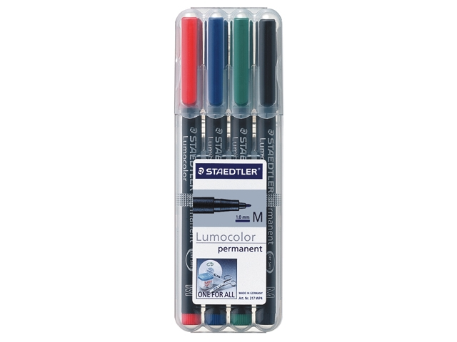 viltstift staedtler ohp lumocolor m 317 wp4