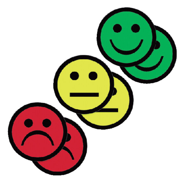 Magneet smiley 50mm set (6)
