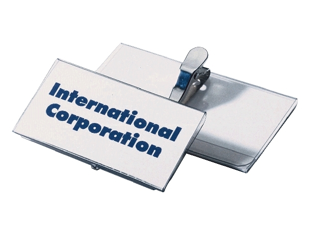 Badge durable 8110 met klem 40x75mm