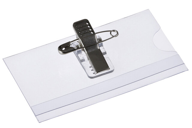 Europel Badge Clip + Speld 75 x 40 mm/24stuks