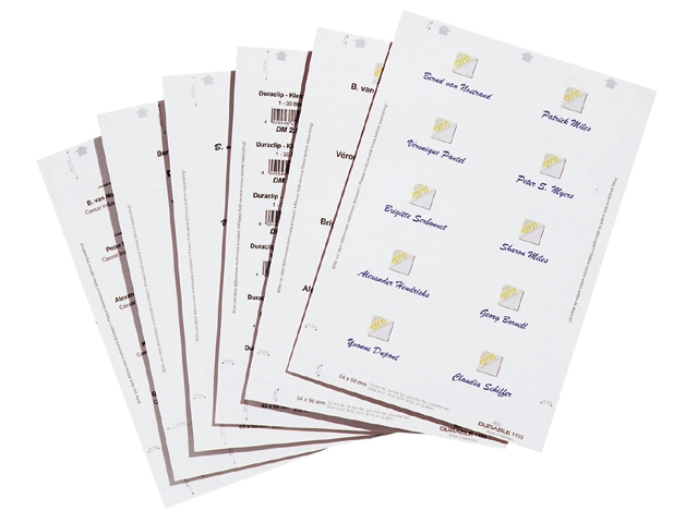 Kaart badge durable duraprint 54x90mm