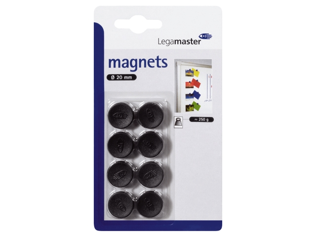 Magneet legamaster 20mm zwart