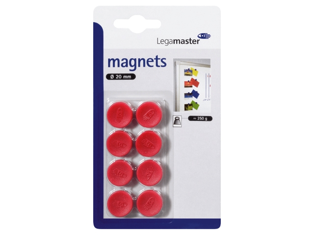 Legamaster magneet 20mm rood