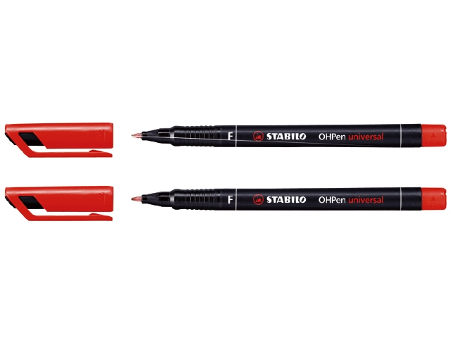 viltstift stabilo ohp f842 perm rond 0.6mm ro