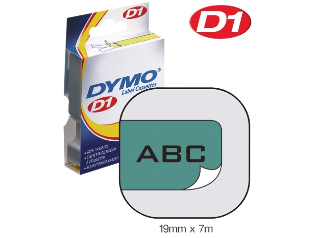 Labeltape Dymo LabelManager D1 polyester 19mm