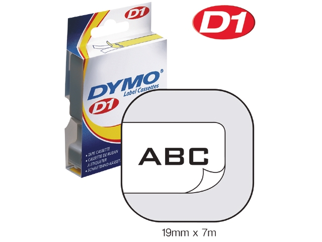 Labeltape Dymo LabelManager D1 polyester 19mm