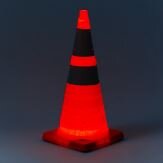 Verkeerskegel opvouwbaar met LED 75cm