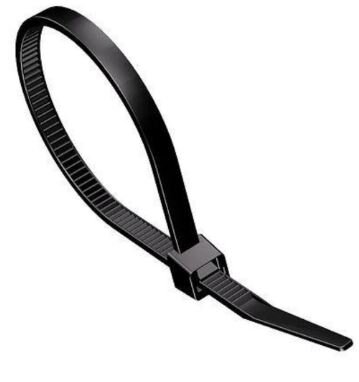 Bundelband zwart 100x2.5mm (100stuks)