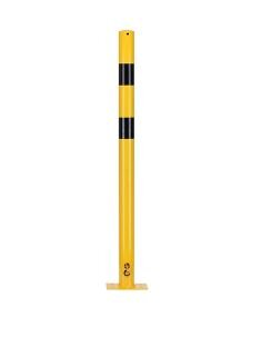 Rampaal zwart-geel 1200mm x 76mm voetmontage