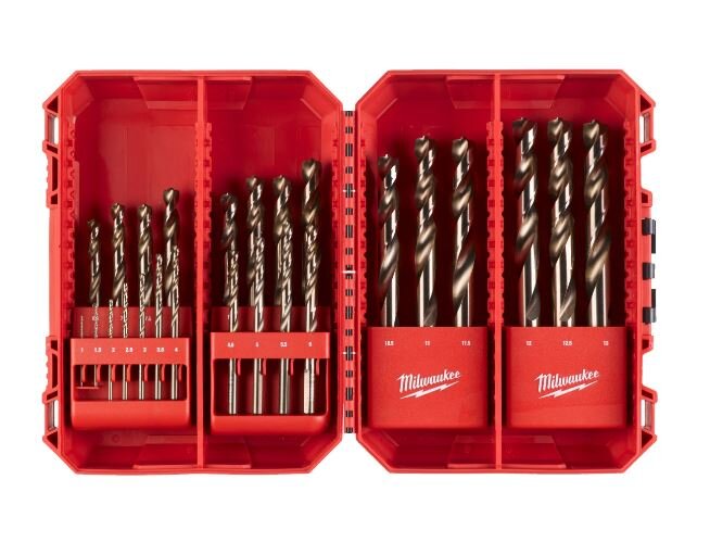 Milwaukee metaalboren set bakje 25-delig
