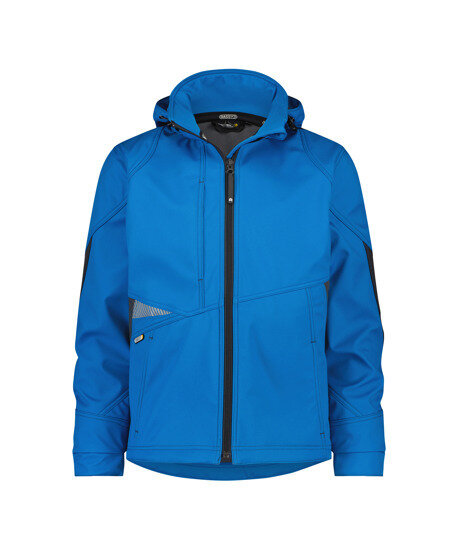 Dassy softshell Gravity azuurblauw/grijs 4XL