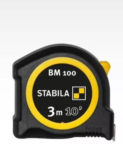 Stabila rolmaat BM100,16mm 3m (10'),cm/inch